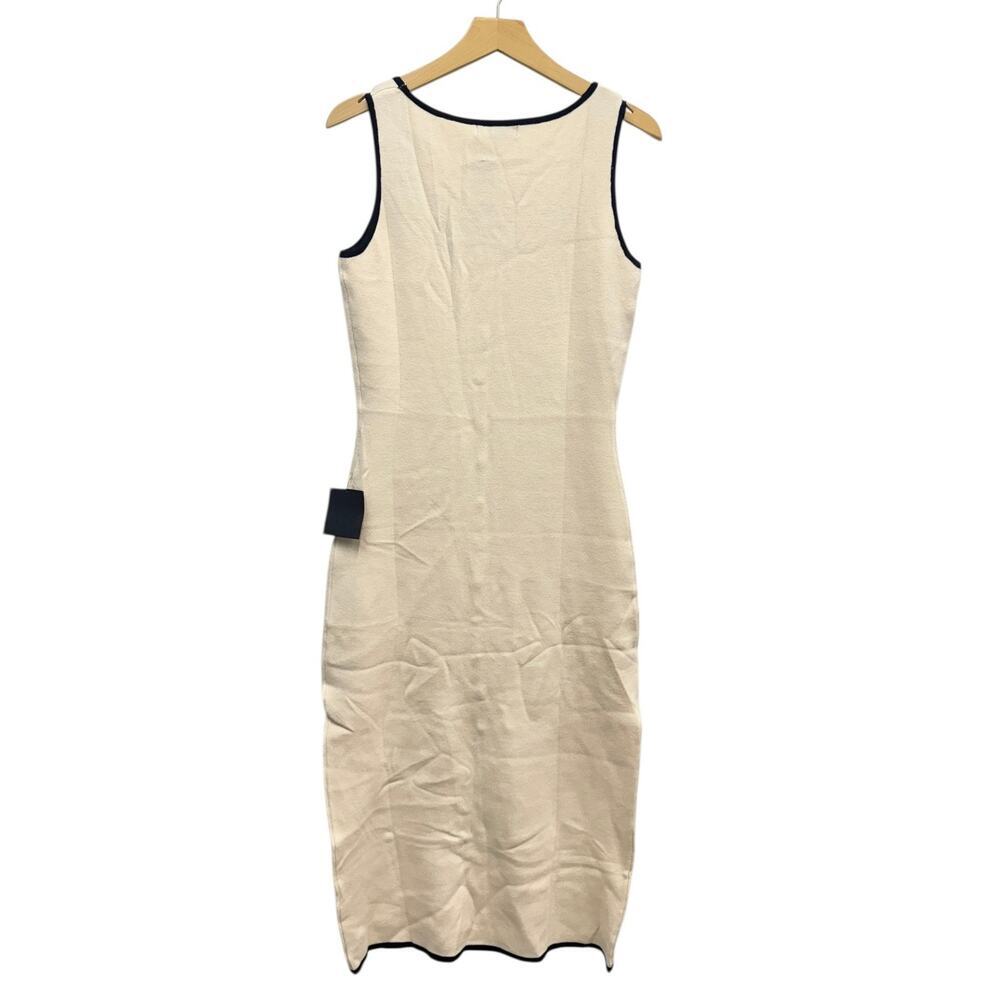Lulus Sophisticated Composure Cream Knit Button-Front Midi Dress size Large NWT - Picture 4 of 4